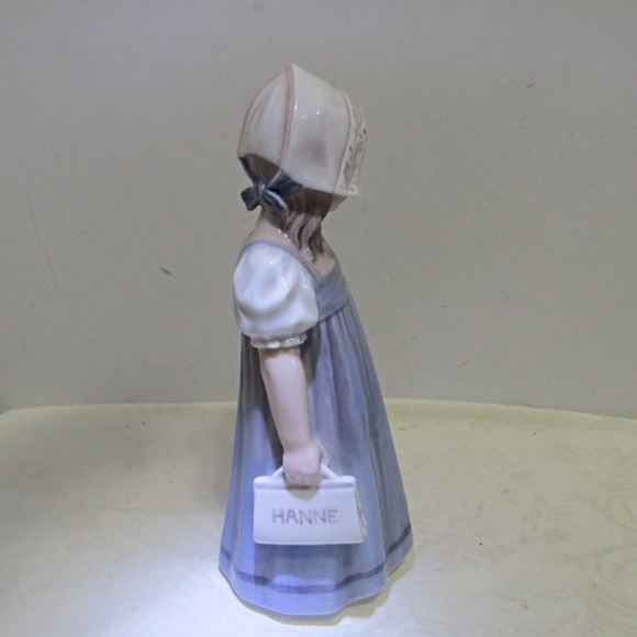 DAHL JENSEN COPENHAGEN DENMARK GIRL HANNE #1219 FIGURINE 8.25" - Picture 8 of 10